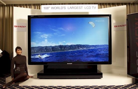 108-inch Sharp Aquos LCD TV