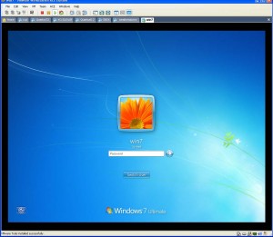 Screen capture: Windows 7 running under VMWare.